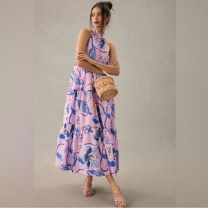 Anthropologie Maeve Halter Maxi Dress